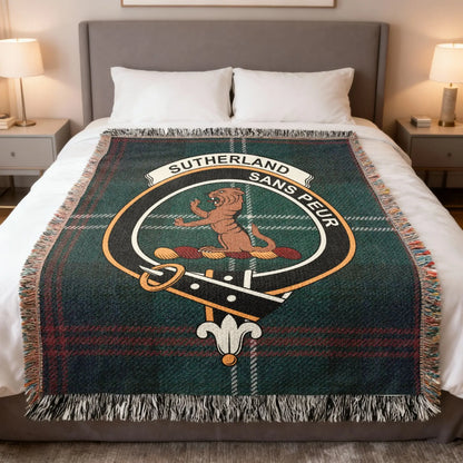 Sutherland Sans Peur Tartan Woven Blanket Product