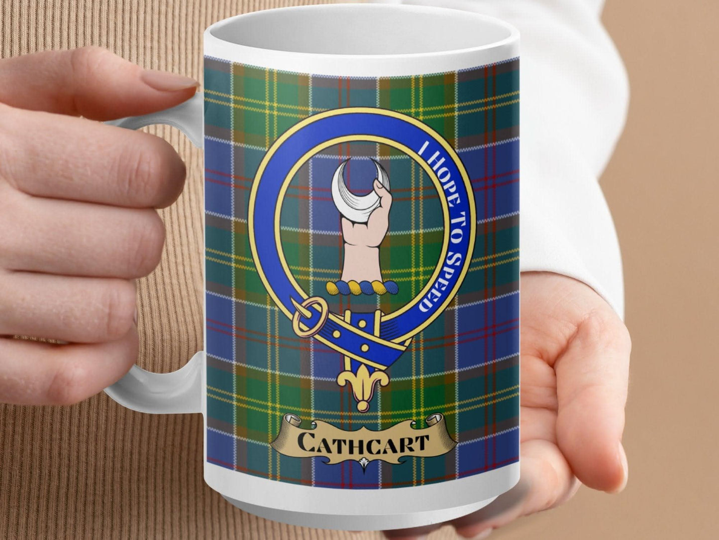 Traditional Tartan Clan Cathcart Crest Mug product