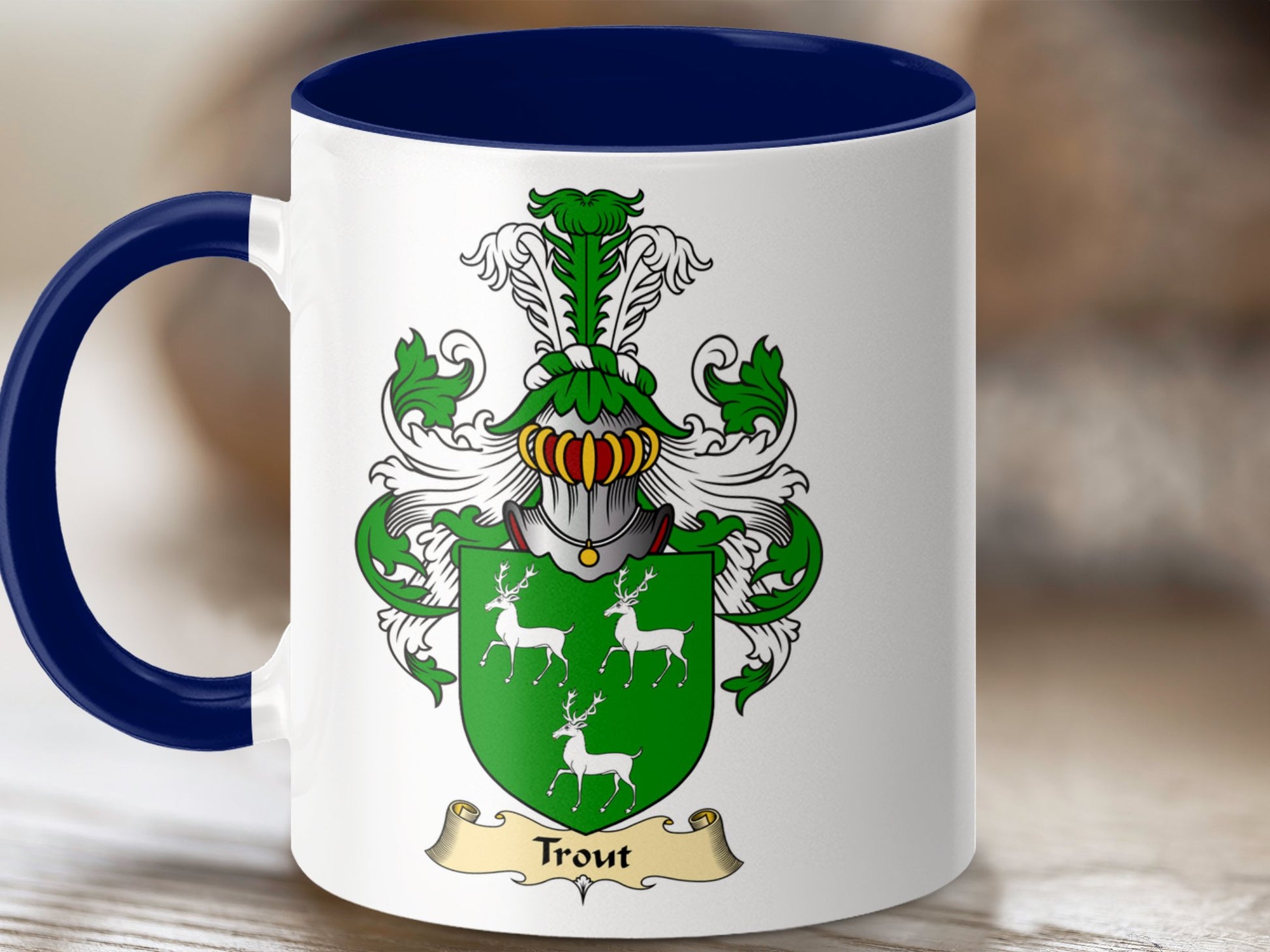 Clan Trout Scottish Coat of Arms Mug - Living Stone Gifts