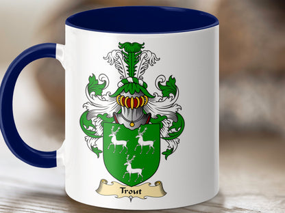 Clan Trout Scottish Coat of Arms Mug - Living Stone Gifts