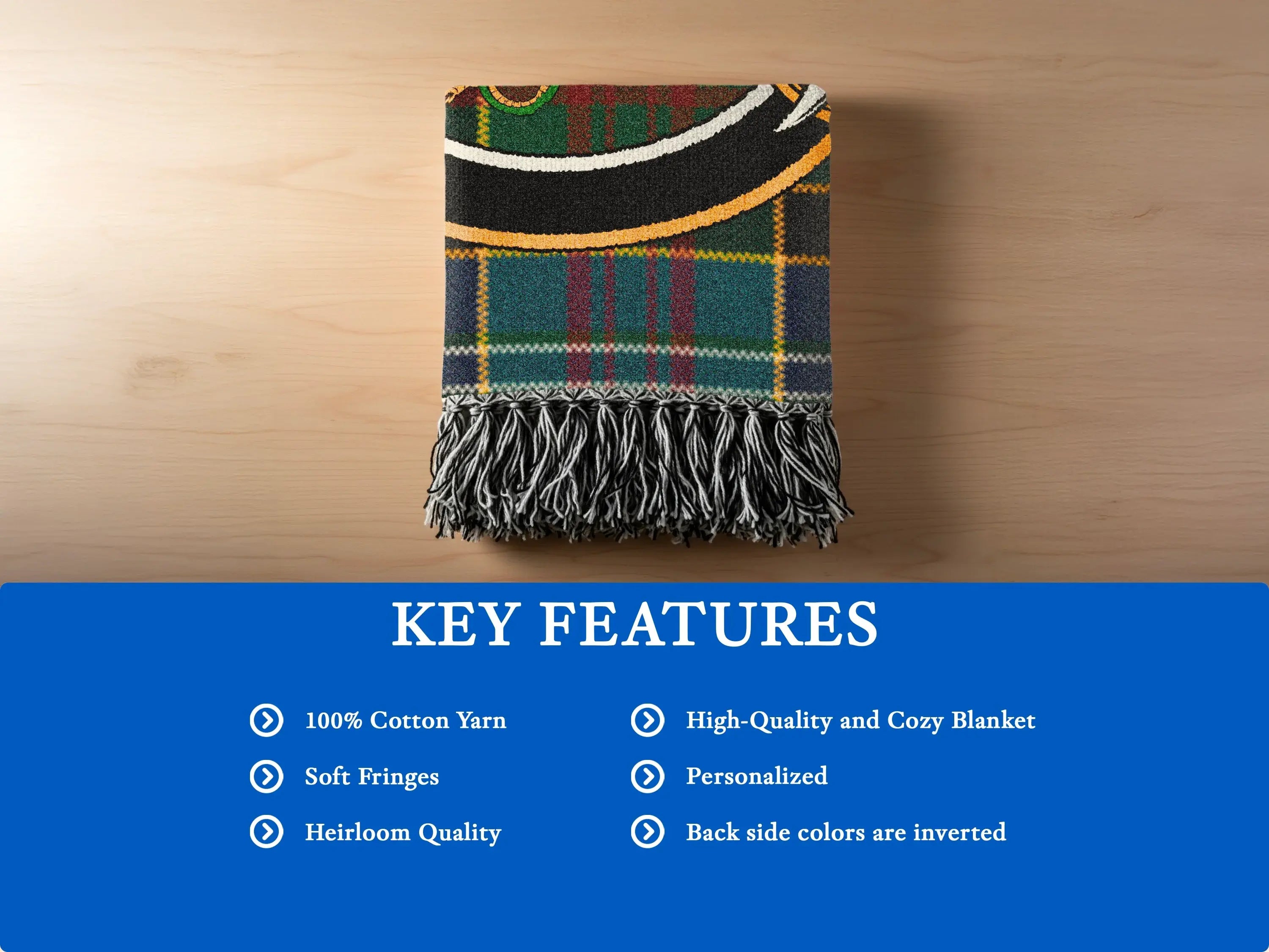 High-Quality Heirloom 100% Cotton Yarn Cozy Blanket