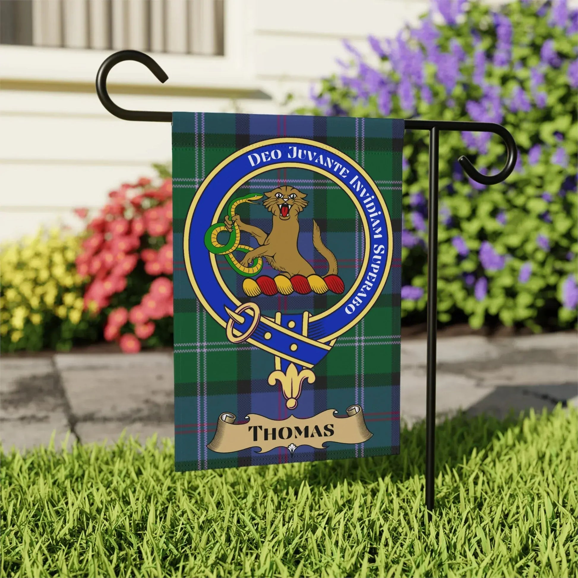 Personalized Family Crest Garden Flag Product