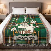 Callaghan Irish Woven Blanket | Munster King Family Crest Throw