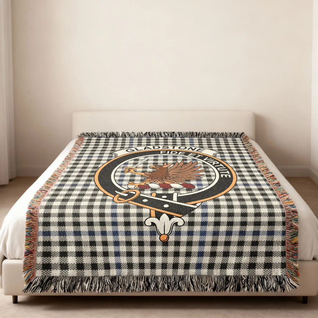 Gladstone Fide Et Virtute Eagle Checkered Blanket