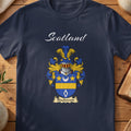 Blackwood Scottish family shield T-shirt in Navy