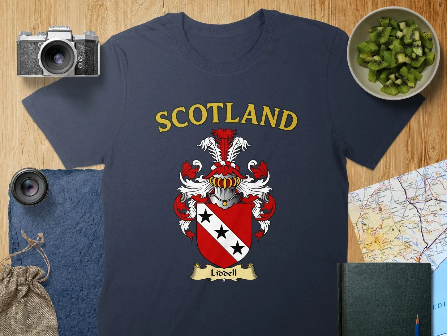 Scotland Liddell Family Crest Graphic Tee product