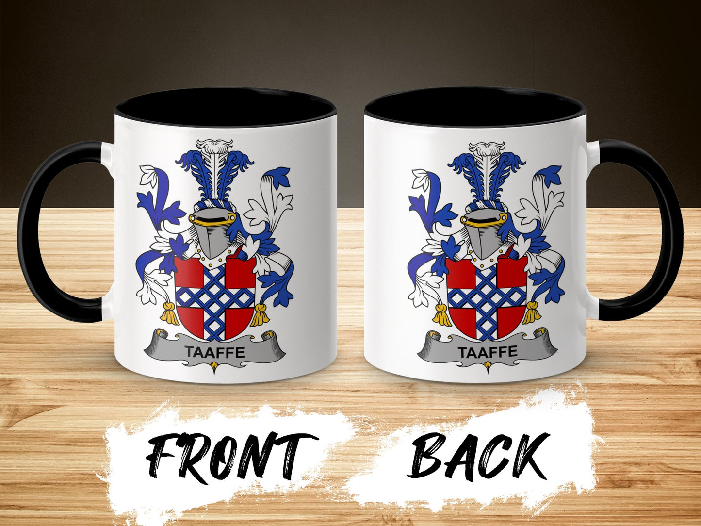 Taaffe Family Crest Irish Surname Heritage Mug - Living Stone Gifts