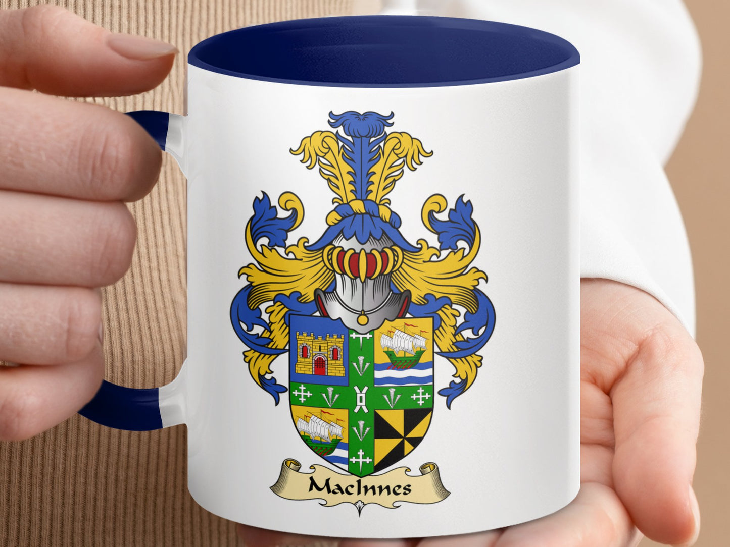 MacInnes Family Crest Design Mug - Living Stone Gifts