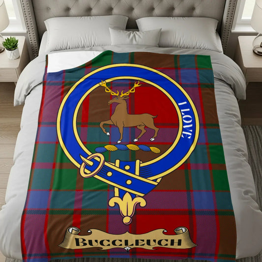 Scottish Clan Crest Tartan Blanket Home Decor product type