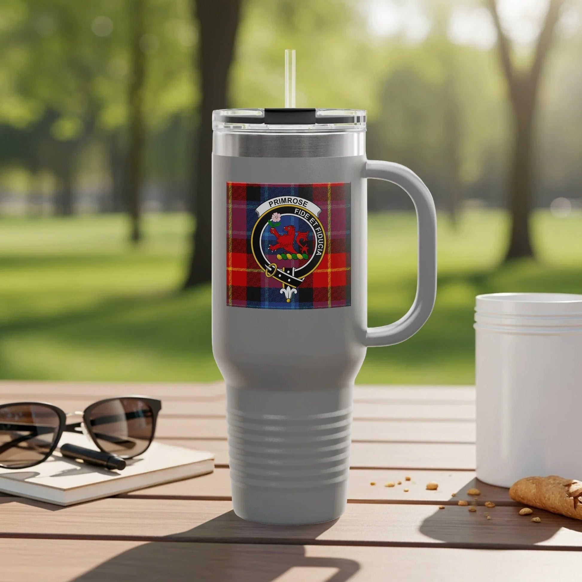 Tartan Crest Insulated Beverage Container Product