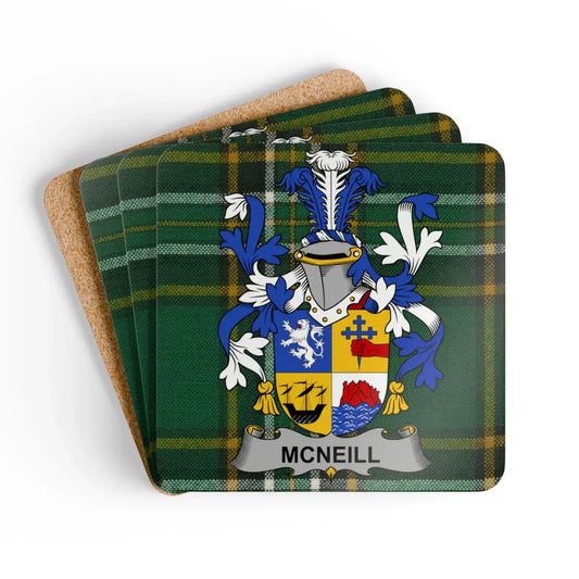 Scottish Tartan McNeill Crest Coasters Set product type