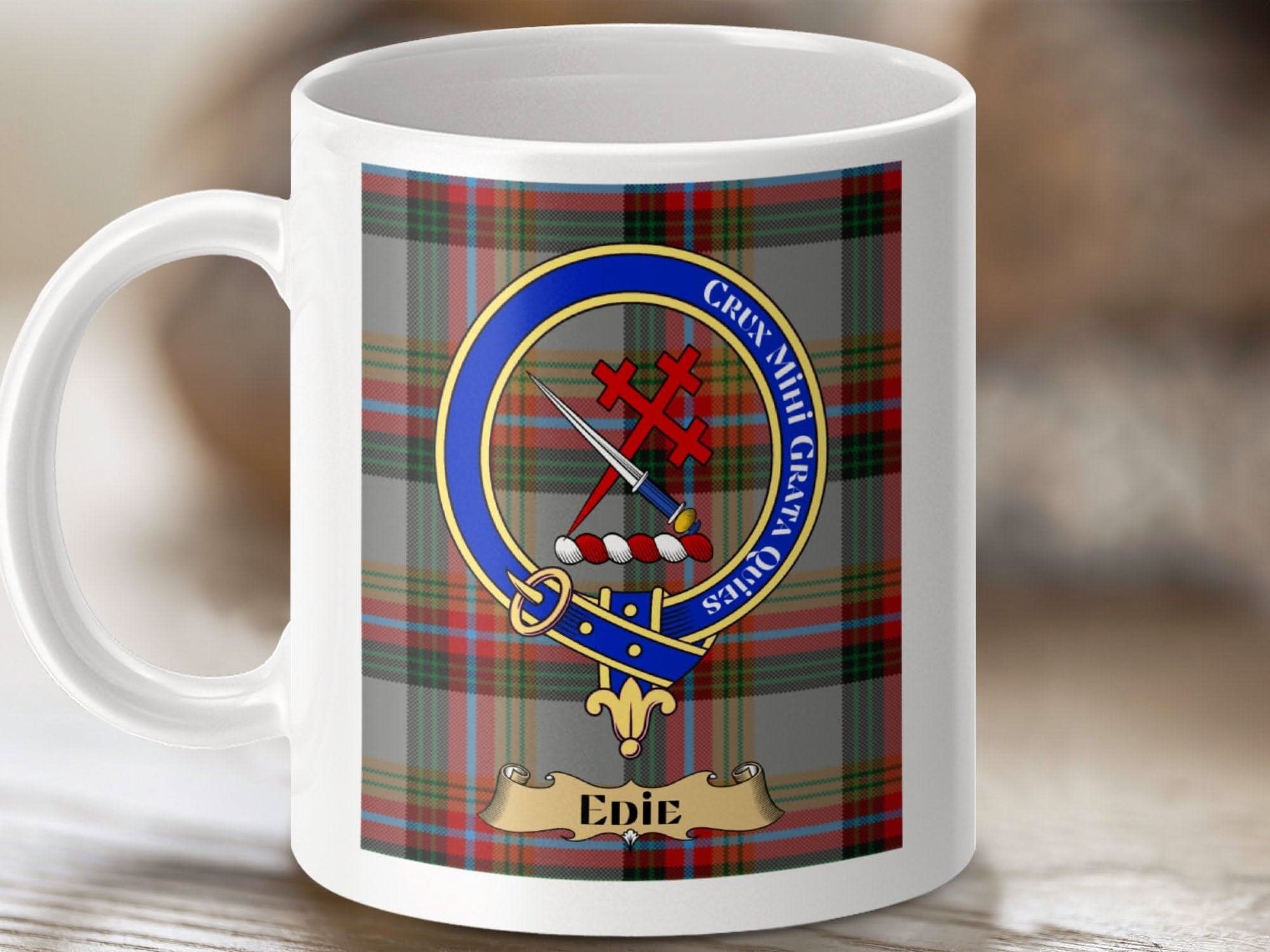 Clan Crest Personalized Tartan Mug Edie Product type