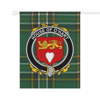 House of O'Hart Custom Family Crest Flag Banner