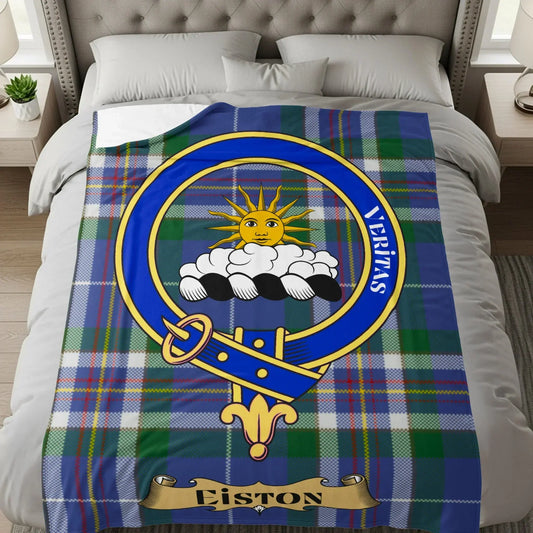Veritas Sun Crest Tartan Pattern Fleece Blanket product