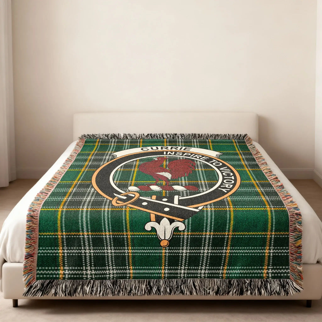 Currie Inspire to Victory Green Tartan Blanket