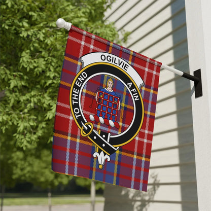 Ogilvie To The End A Fin Clan Tartan Flag product type