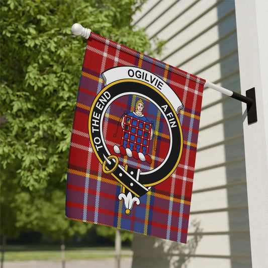 Ogilvie To The End A Fin Clan Tartan Flag product type