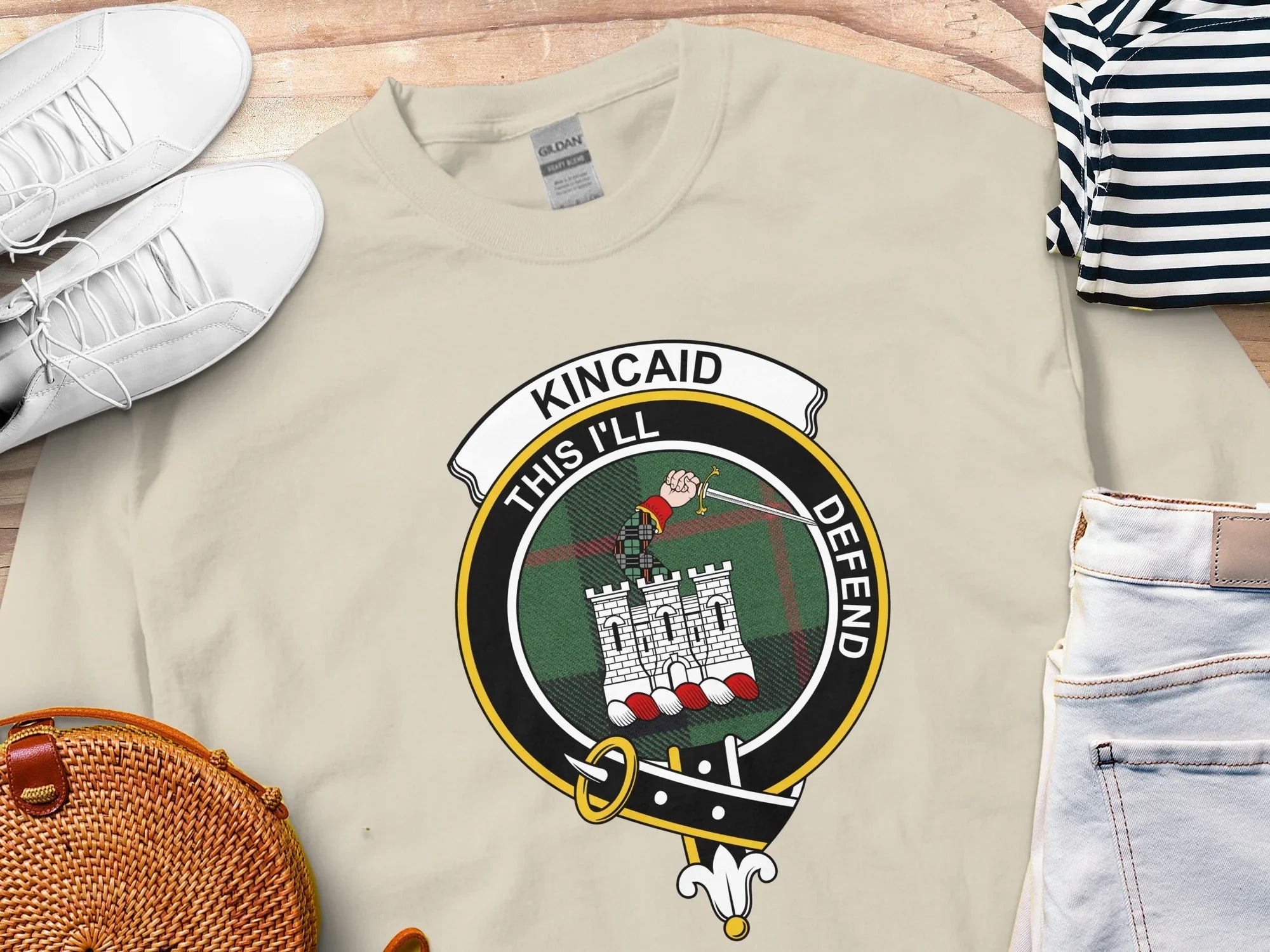 Kincaid This I'll Defend Family Crest Shirt product