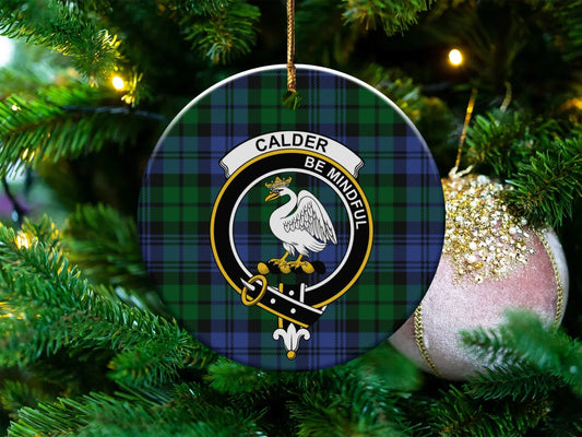 Calder Be Mindful Crest Christmas Ornament product