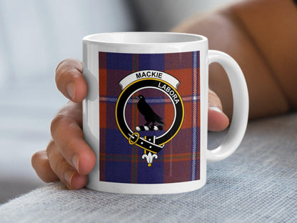 Scottish Mackie Tartan Clan Crest Plaid Design Mug - Living Stone Gifts