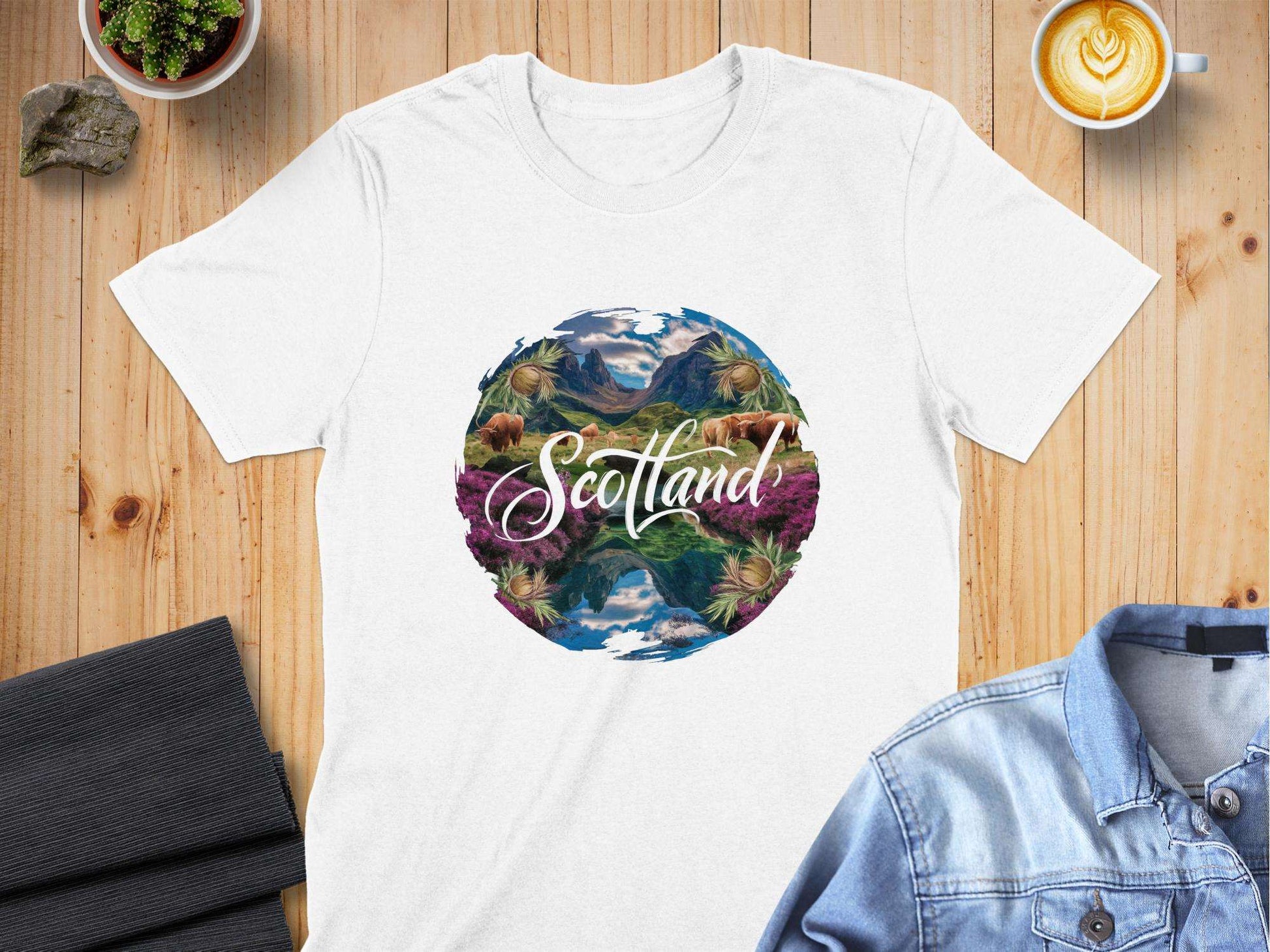 Beautiful Scenic Highlands of Scotland T-Shirt - Living Stone Gifts