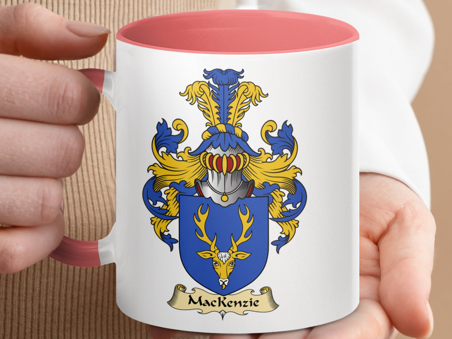 MacKenzie Family Crest Accent Coffee Mug - Living Stone Gifts