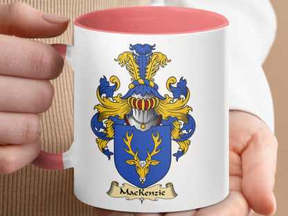 MacKenzie Family Crest Accent Coffee Mug - Living Stone Gifts