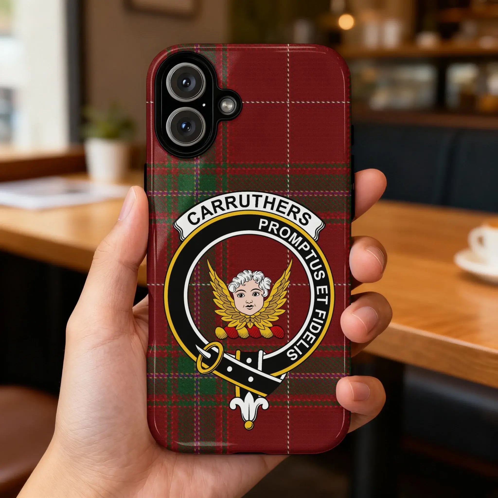 Carruthers Clan Tartan Plaid Phone Case Design