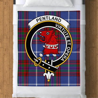 Scottish Clan Pentland Tartan Throw Style Blanket - Living Stone Gifts