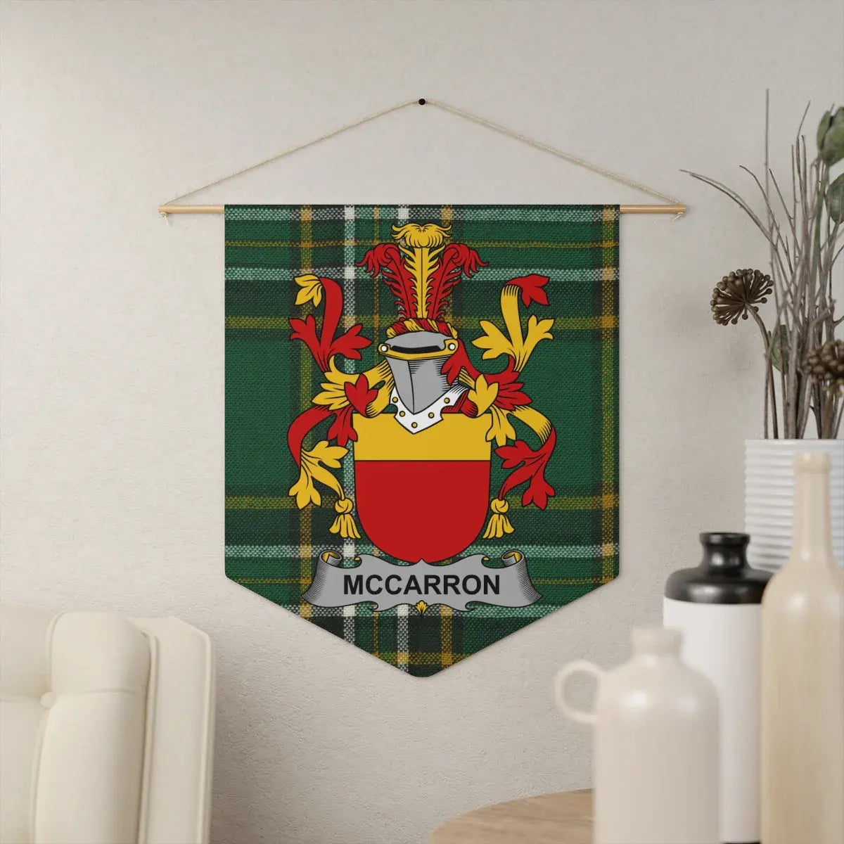 McCarron Coat of Arms Wall Hanging Decor product type