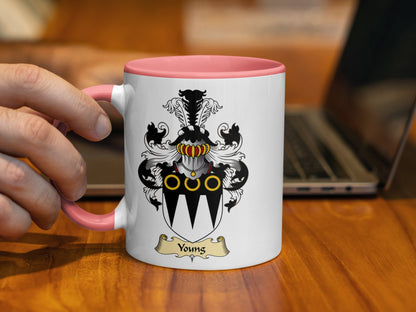 Clan Young Scottish Coat of Arms Mug - Living Stone Gifts