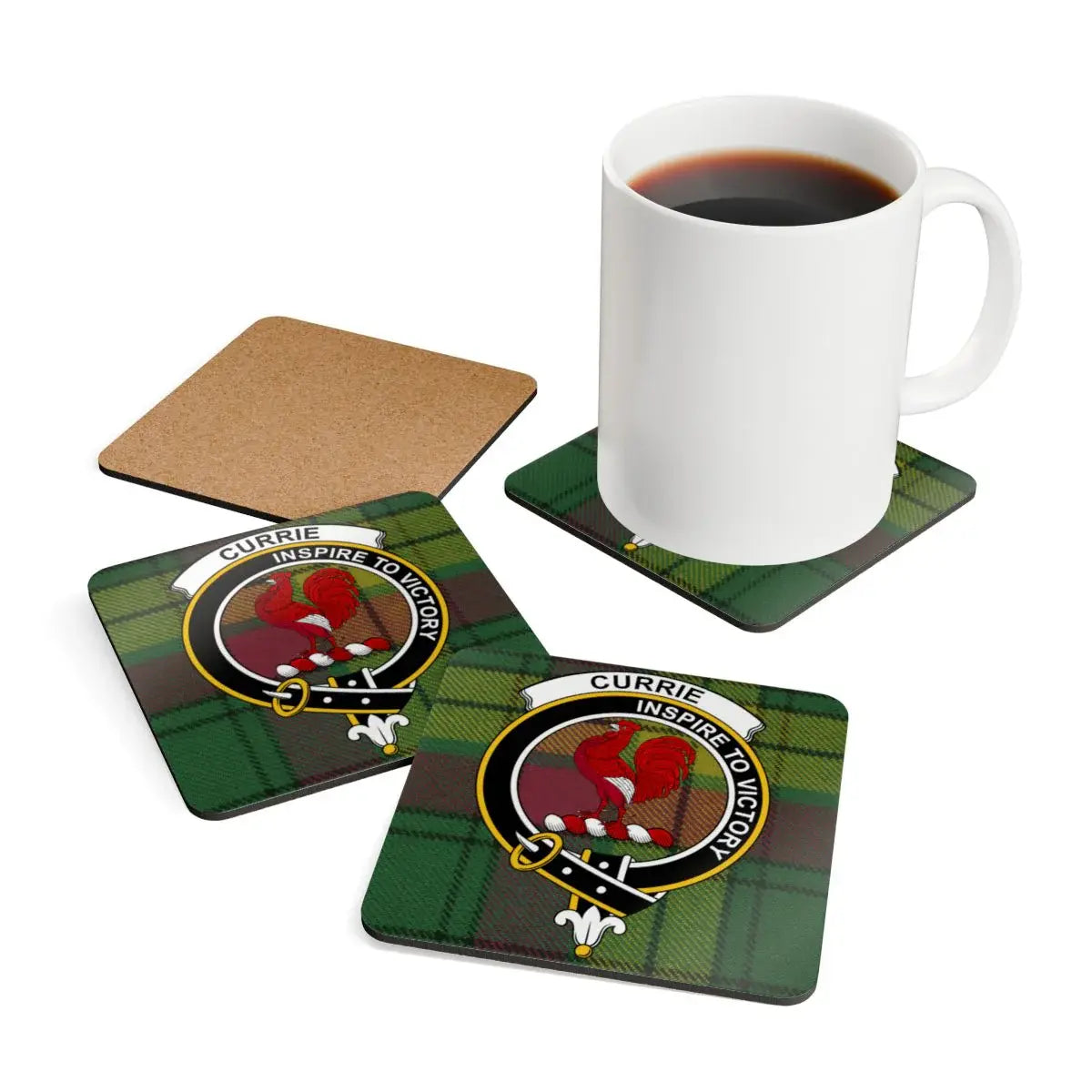 Currie Inspire To Victory Plaid Coasters product type
