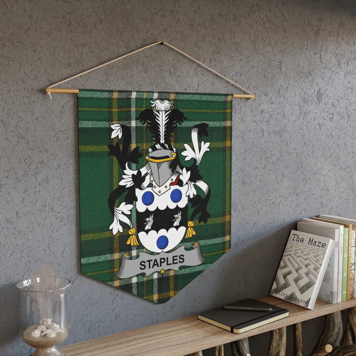 Customizable Family Coat of Arms Tapestry product type