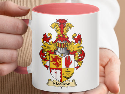 MacBean Family Crest with Scottish Coat of Arms Mug - Living Stone Gifts