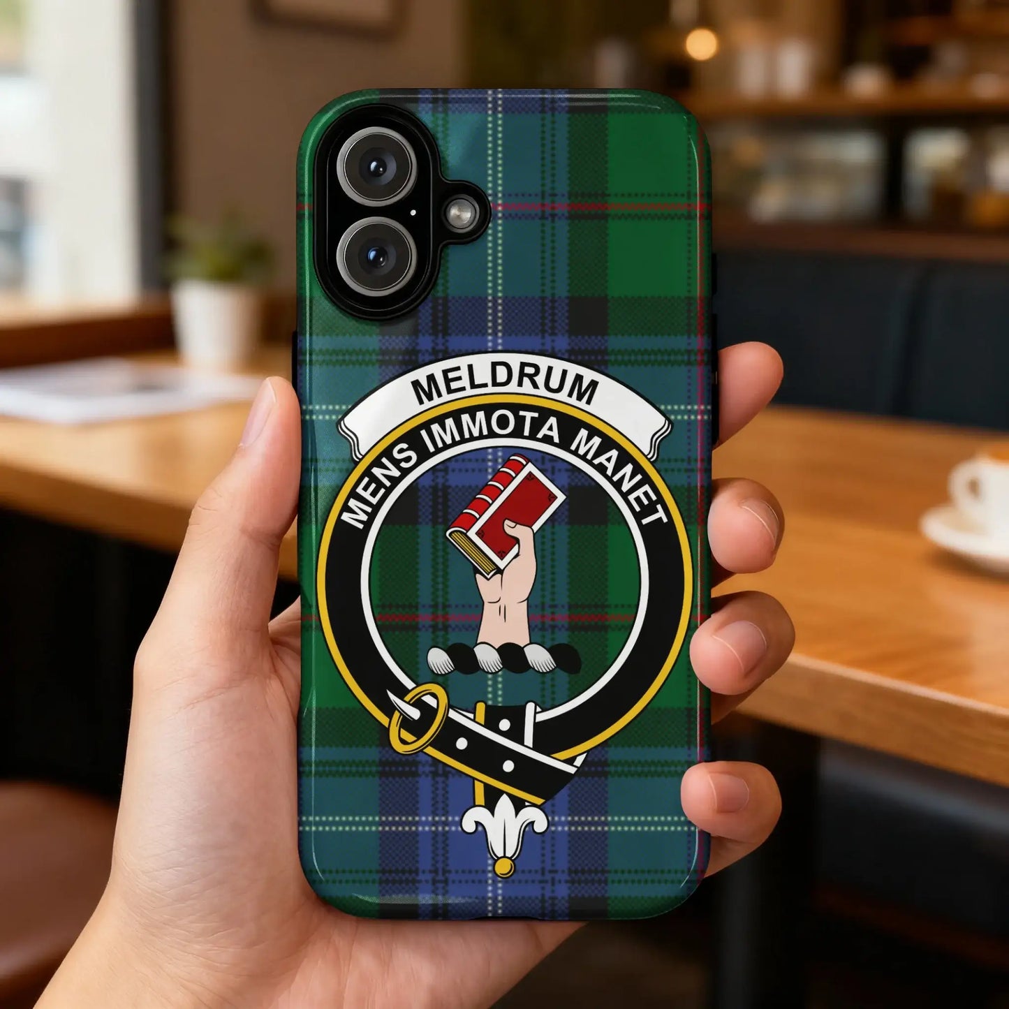 Meldrum Mens Immota Manet Tartan Phone Case