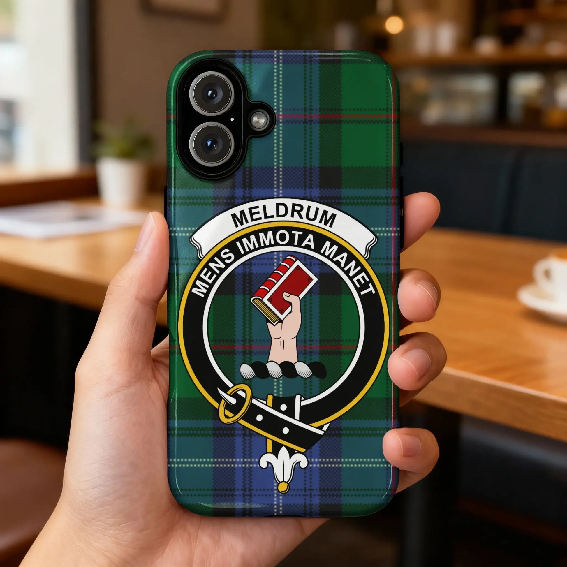 Meldrum Mens Immota Manet Tartan Phone Case