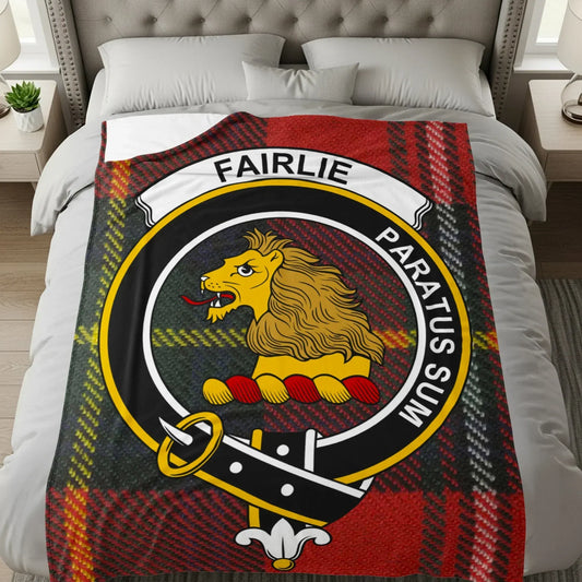 Fairlie Paratus Sum Lion Emblem Plaid Blanket product