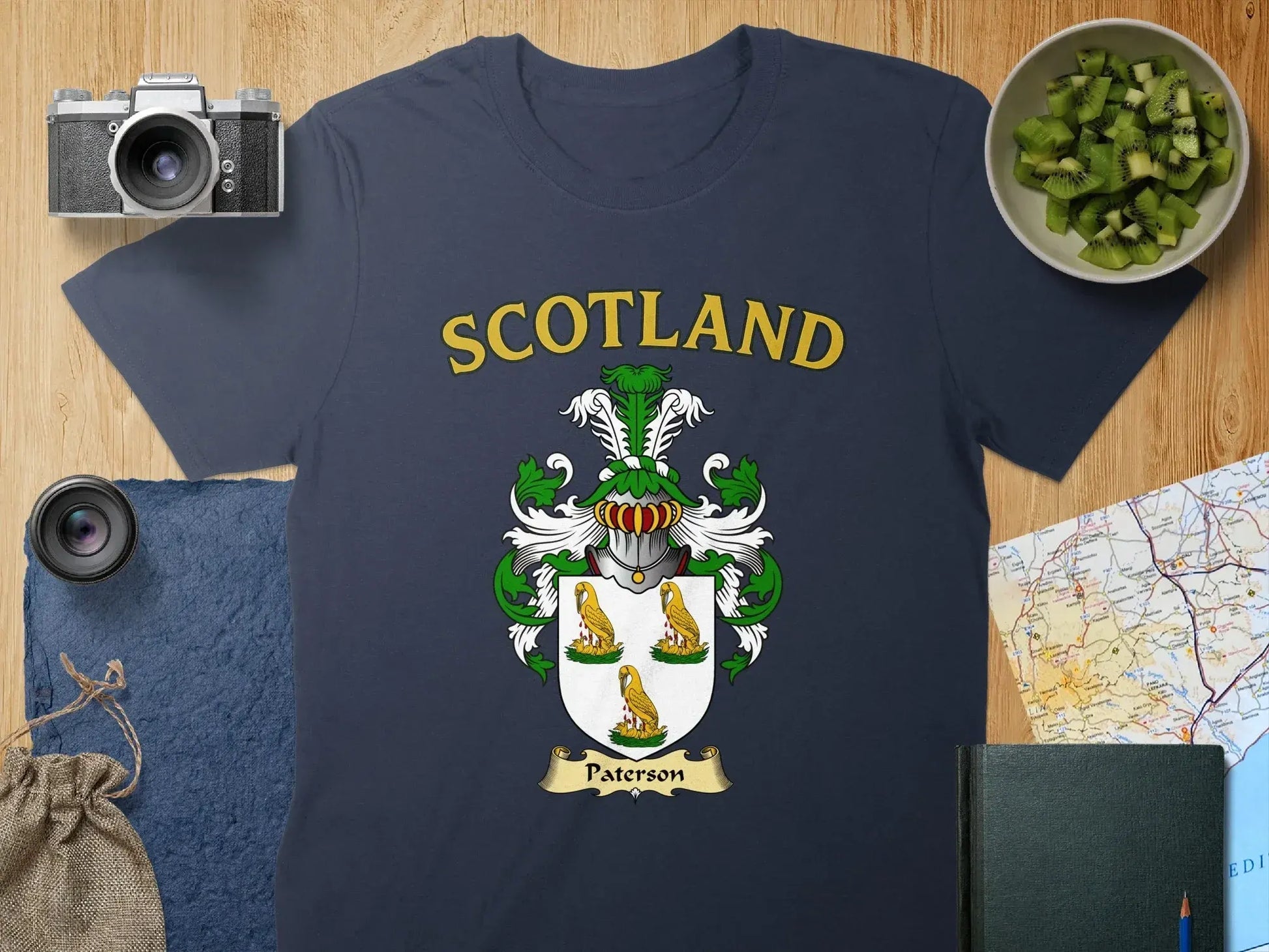 Scotland Paterson Crest T-Shirt Unique Family Heritage product