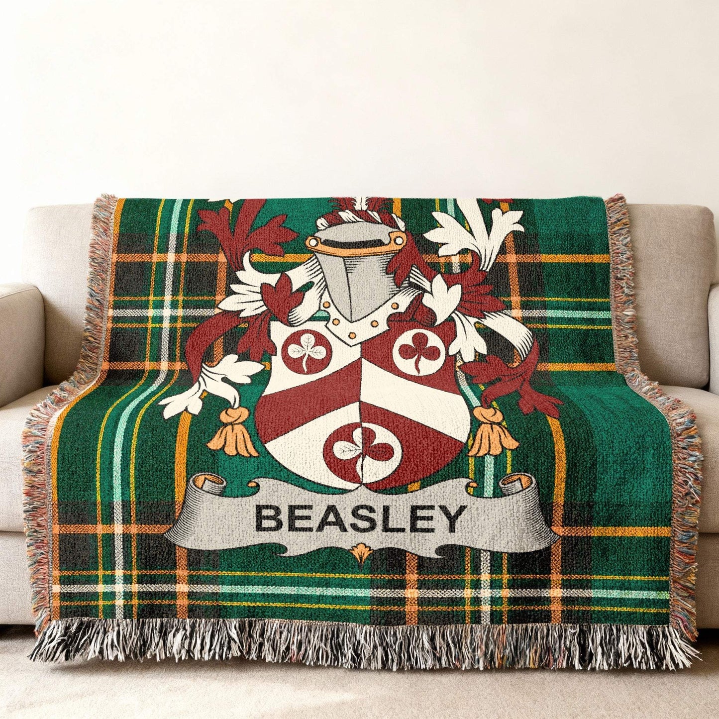 Beasley Crest Plaid Tartan Throw product type