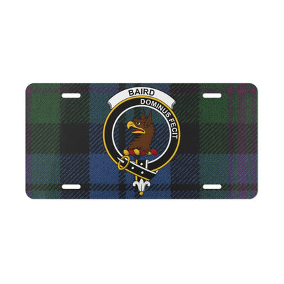 Baird Tartan Plaid Pattern Custom License Plate product
