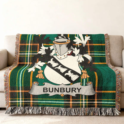 Bunbury Family Crest Plaid Green Black Yellow product type