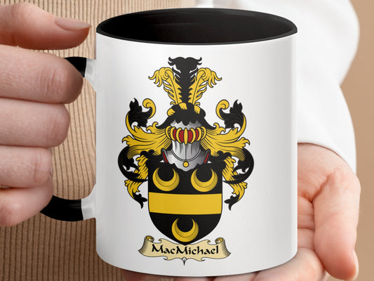 MacMichael Family Crest Emblazoned Accent Coffee Mug - Living Stone Gifts