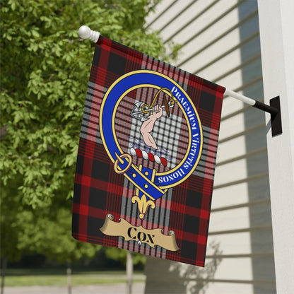 Personalized Clan Cox Booth Tartan Garden Flag product