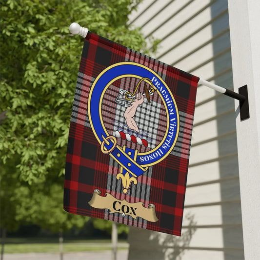 Personalized Clan Cox Booth Tartan Garden Flag product