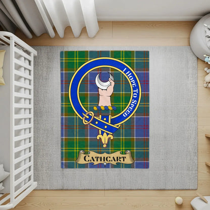 Scottish Clan Cathcart Tartan Pattern Floor Mat product