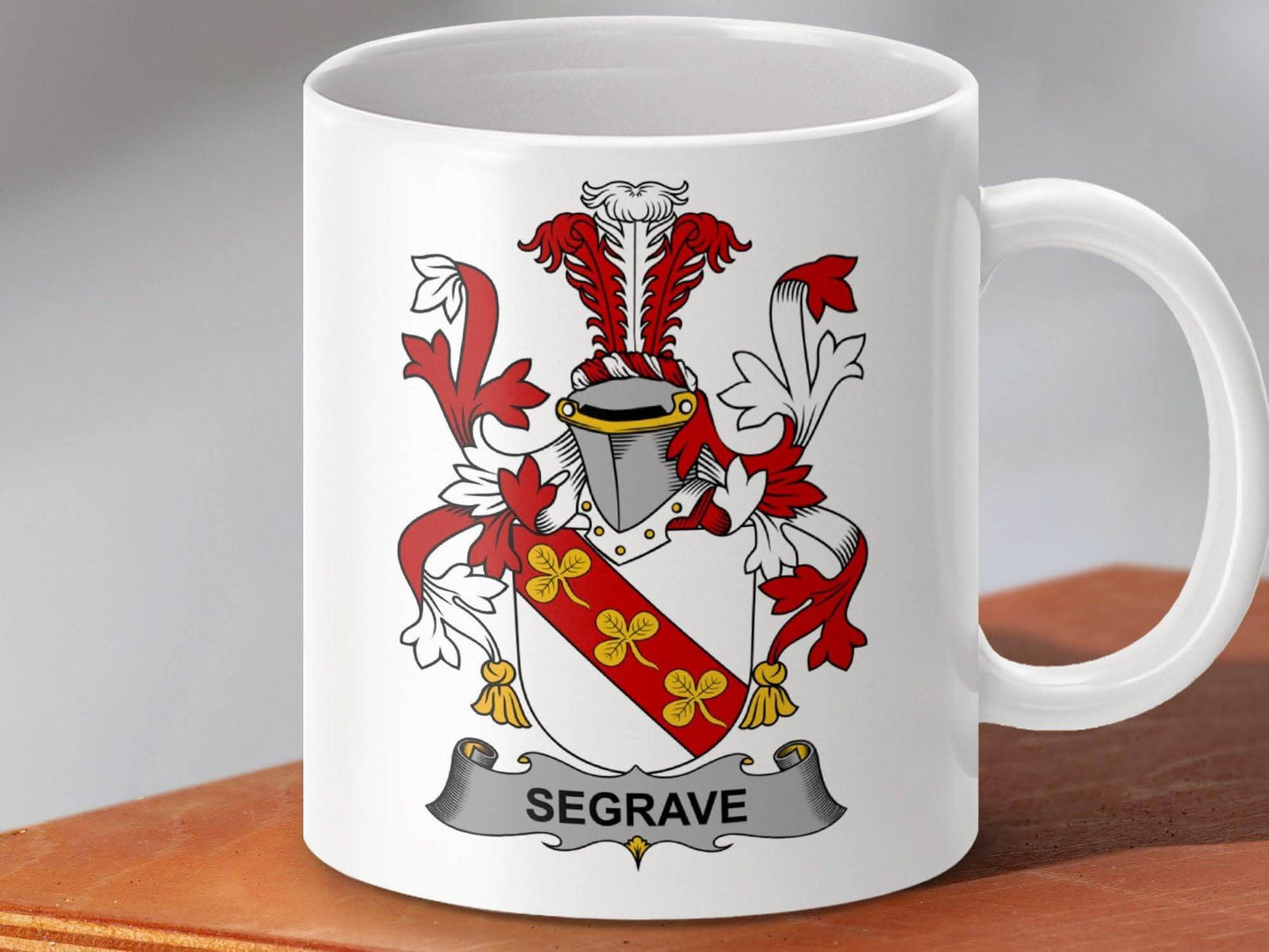 Segrave Irish Family Crest Design Mug - Celtic Ancestry Gifts