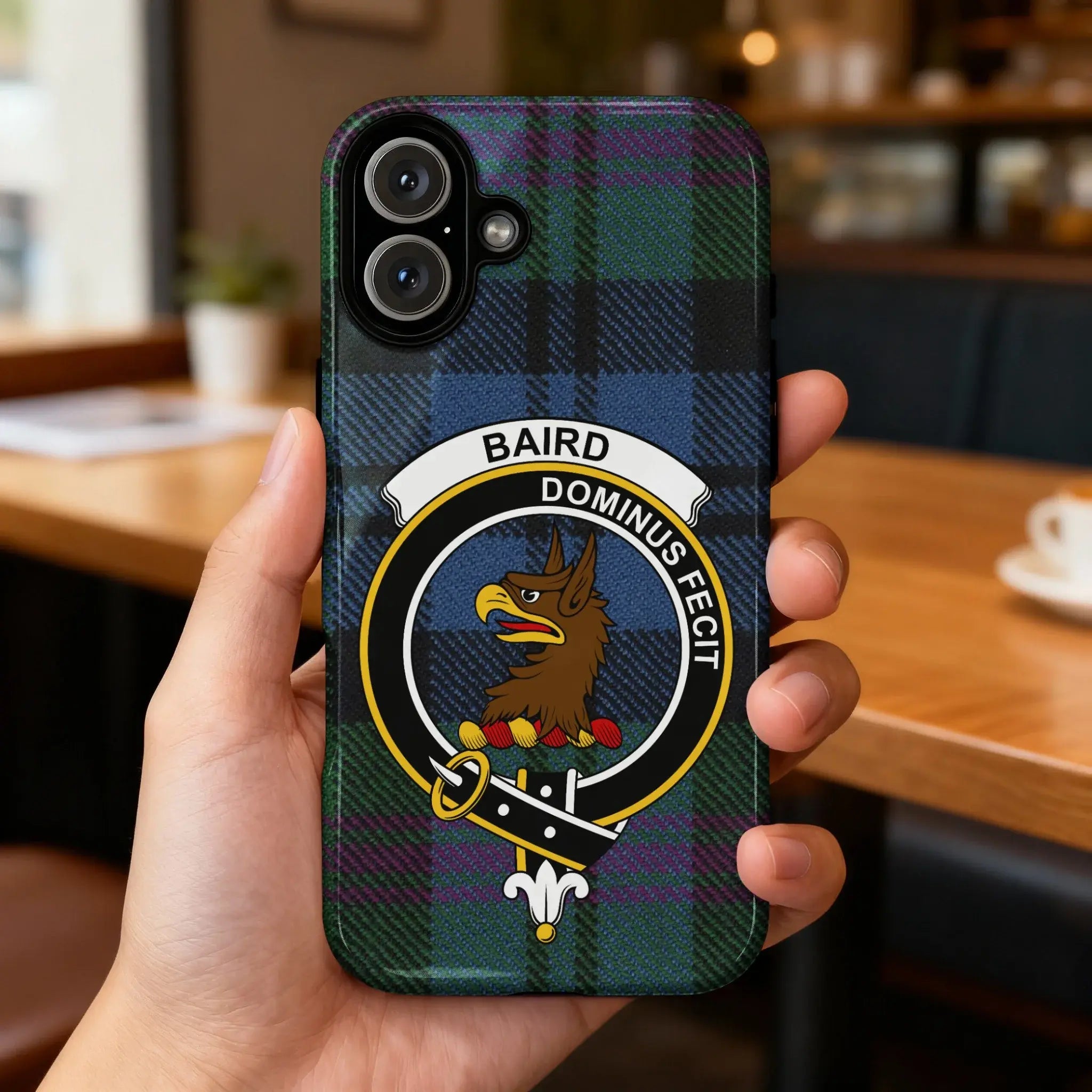 Baird Dominus Fecit Plaid Design Phone Case