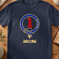 Urie Scottish clan crest T-shirt in Navy