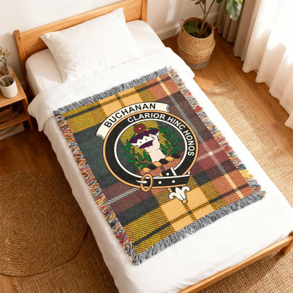 Buchanan Clarior Hinc Honos Tartan Bedspread Blanket