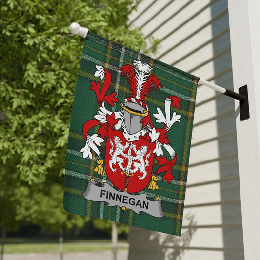 Finnegan Family Crest Garden House Flag product